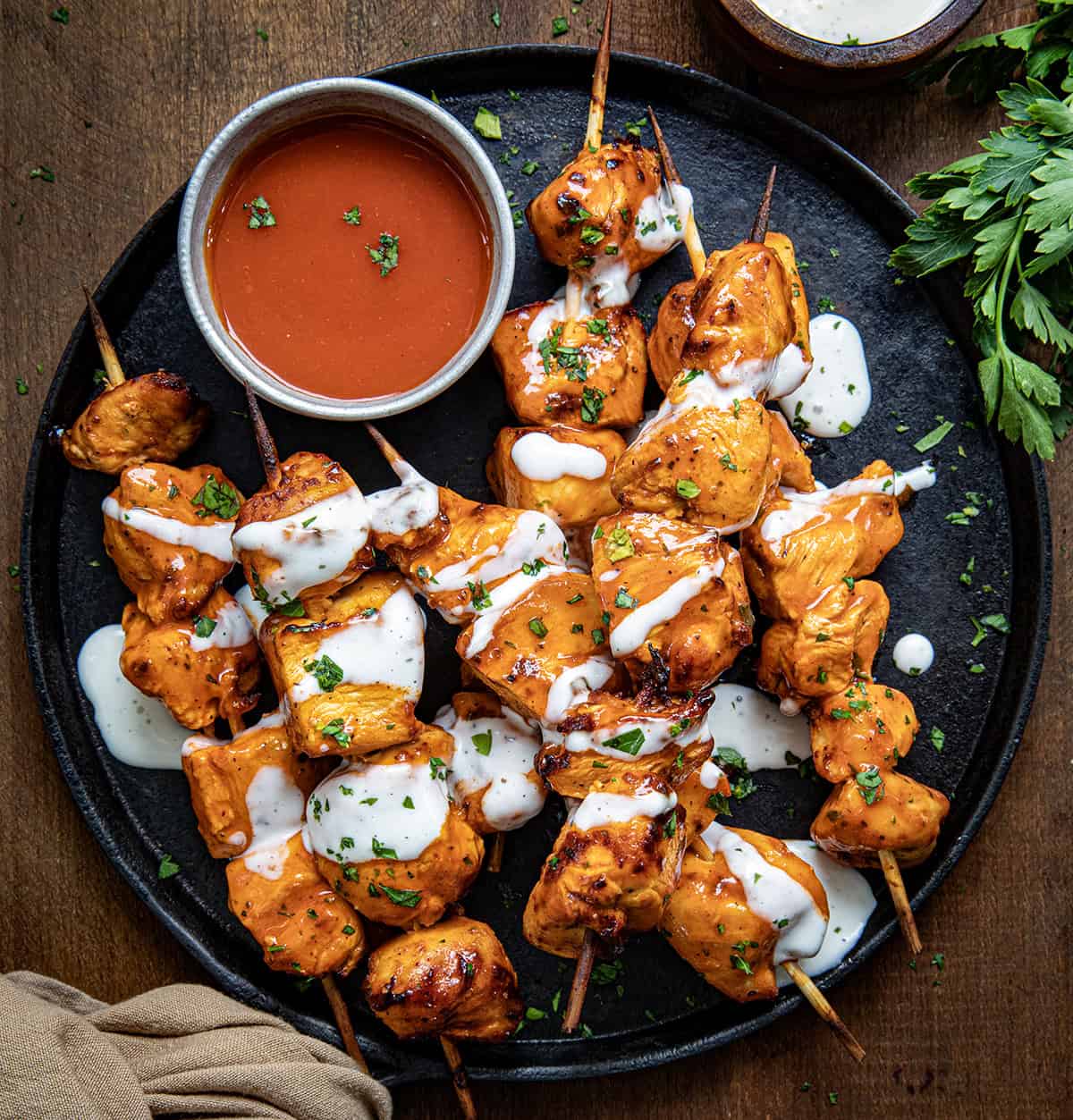 Lean, Mean Buffalo Skewers