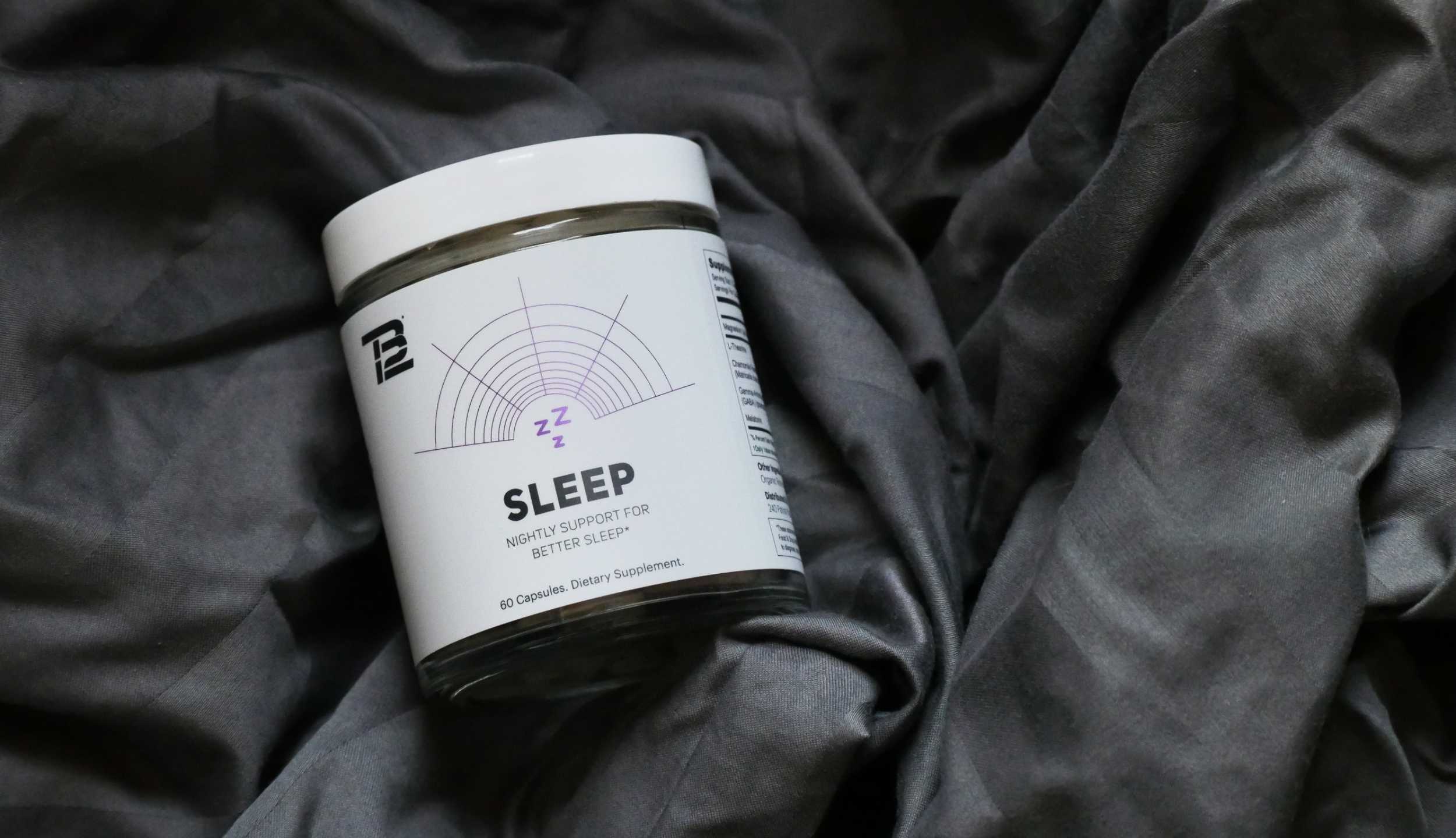 TB12 Sleep - Sleep Supplement with Magnesium, L-Theanine, Chamomile, GABA, and Melatonin to Fall Asleep Faster, Promote Relaxation, and Improve