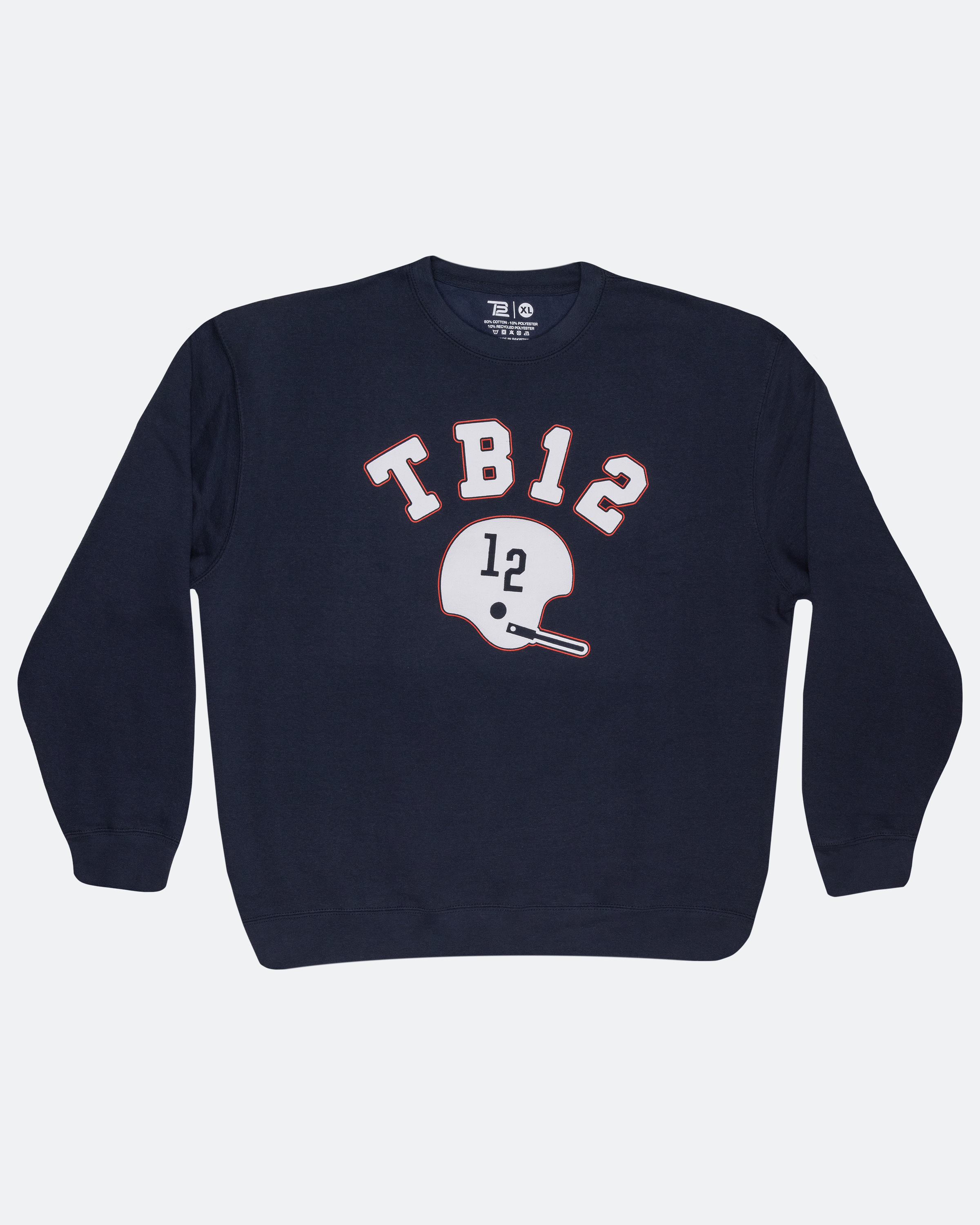 TB12 Timeless Crewneck Top in Gray | Size Medium