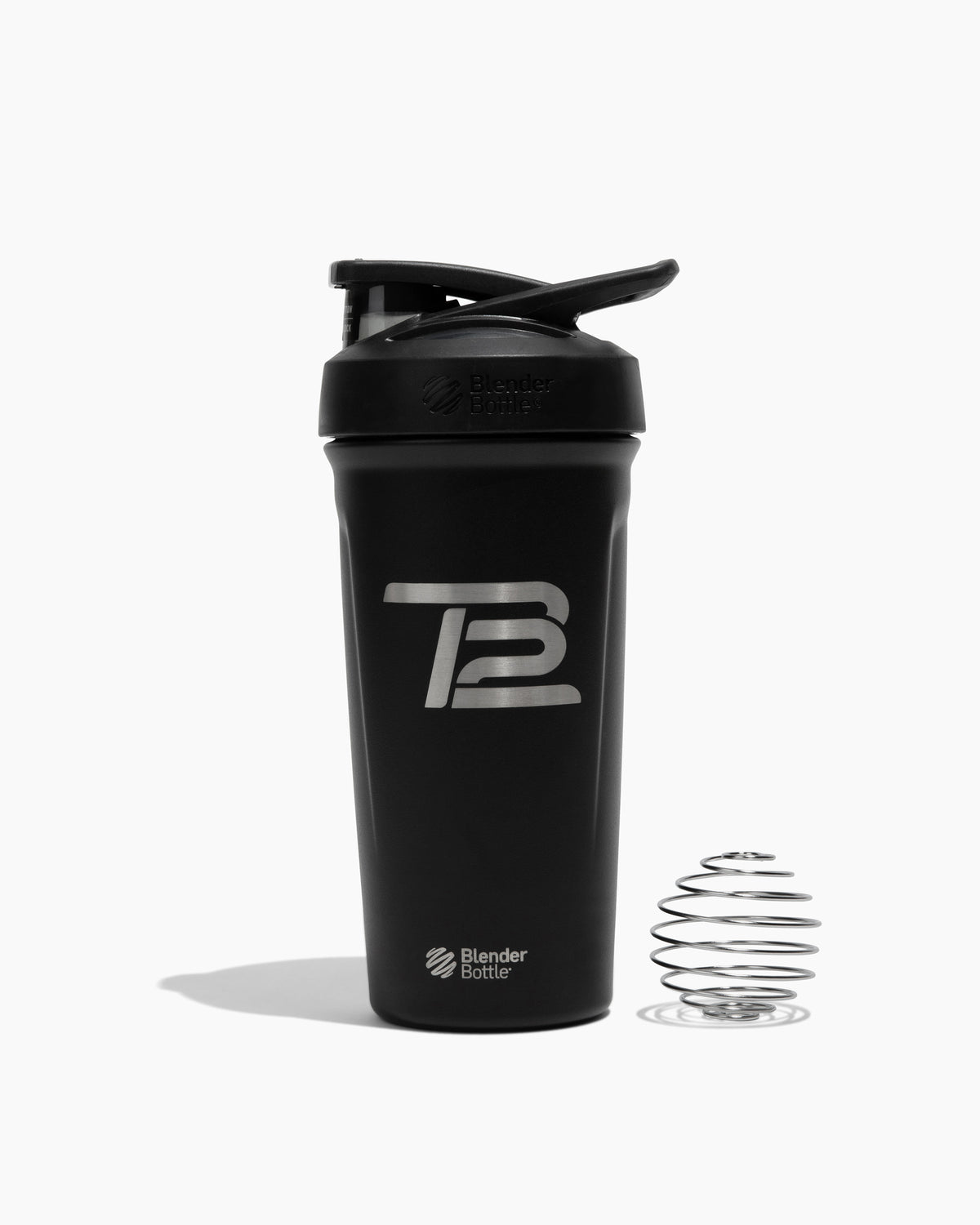 TB12 Insulated Stainless Steel Shaker Bottle Black - Main Image