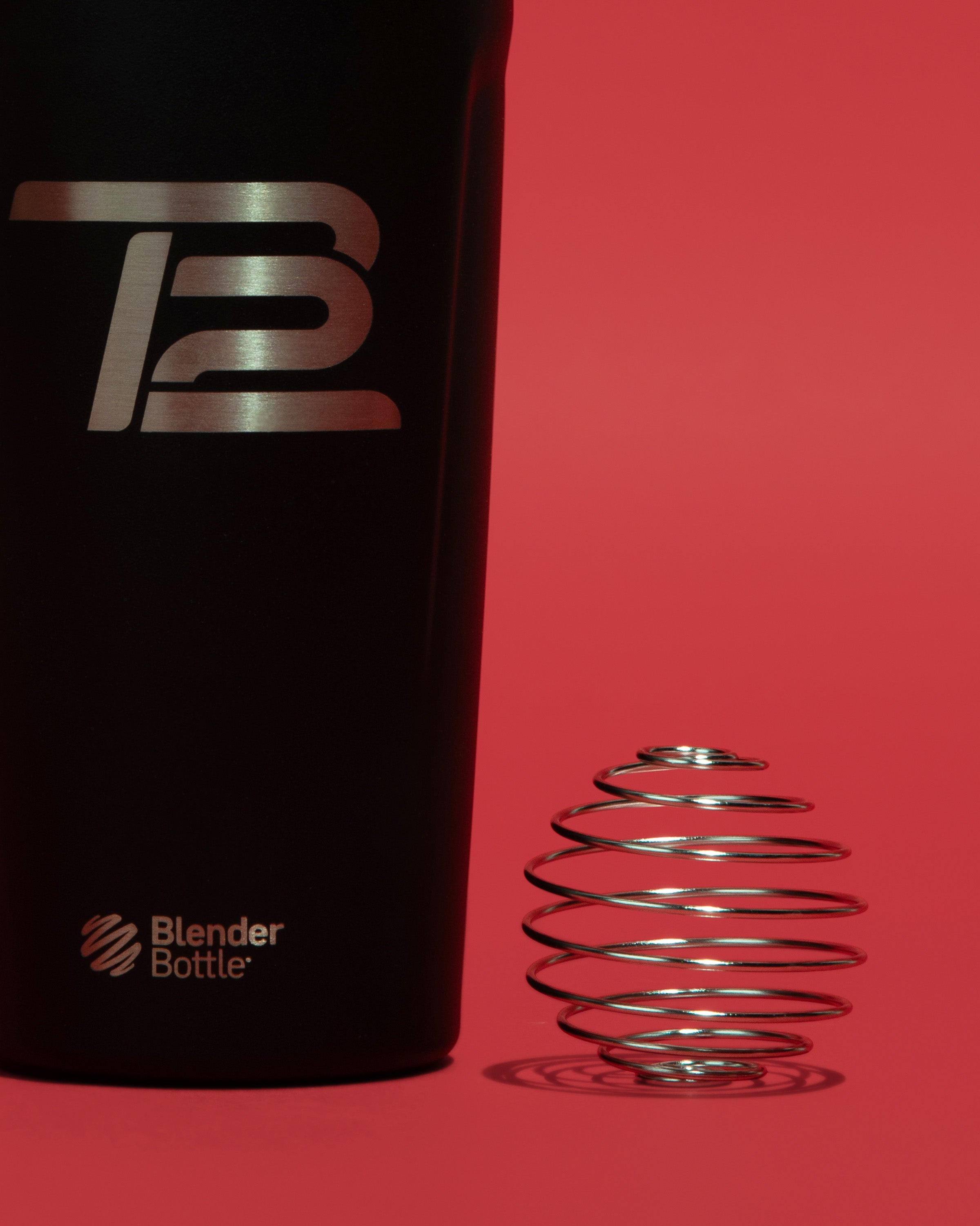 TB12 Insulated Stainless Steel Shaker Bottle - Black