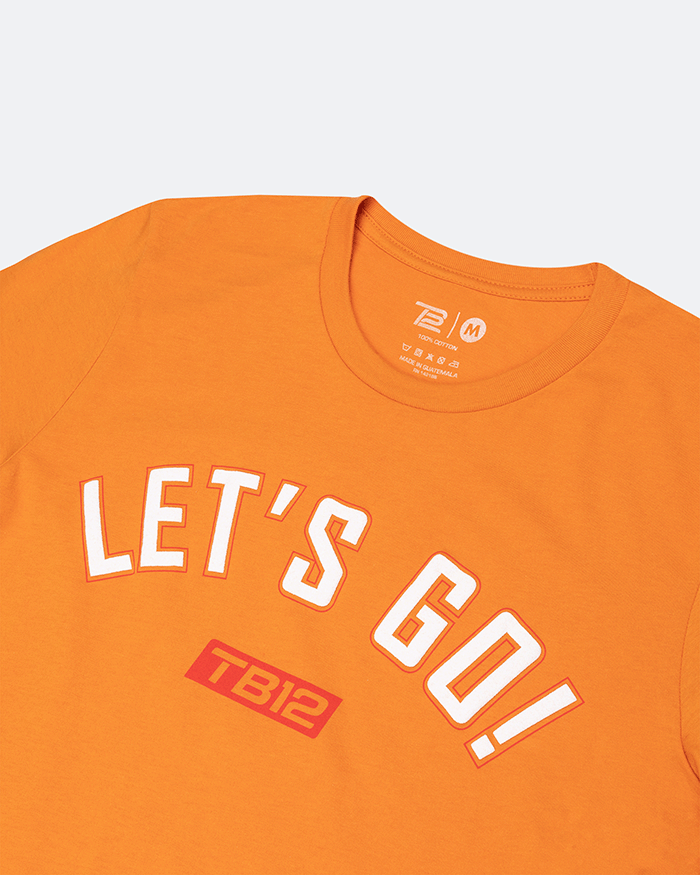 TB12 T-Shirt in Orange | Size Large | Tri-Blend Material