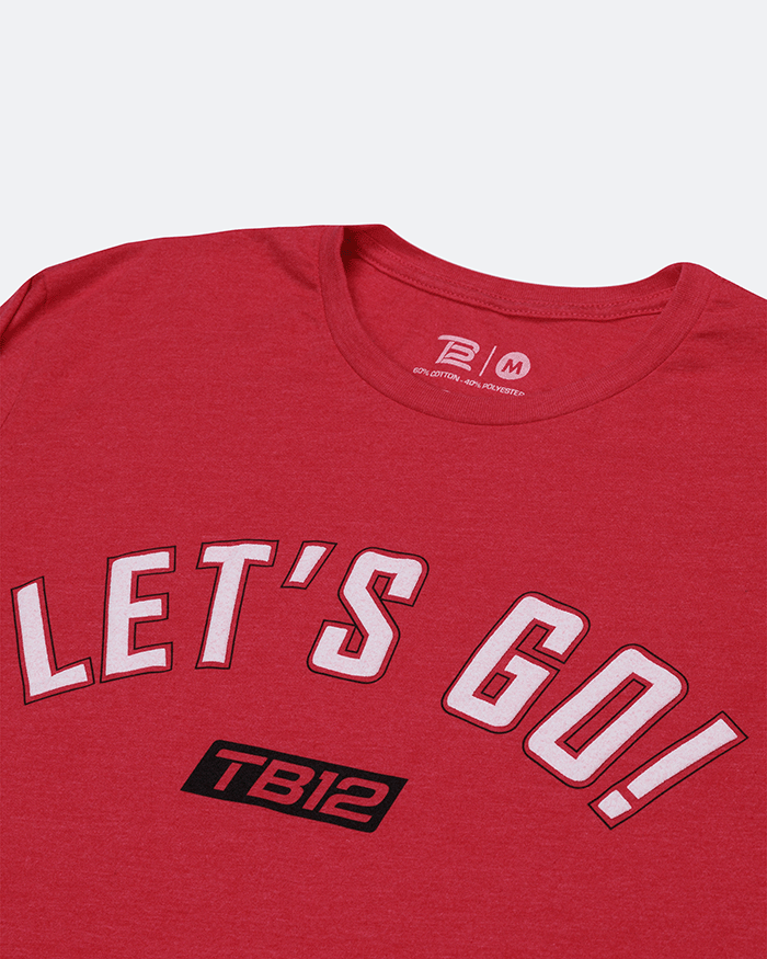 TB12 Let's Go! graphic t-shirt in Red
