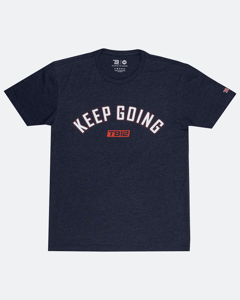 TB12 Keep Going T-Shirt in Red | Size XL