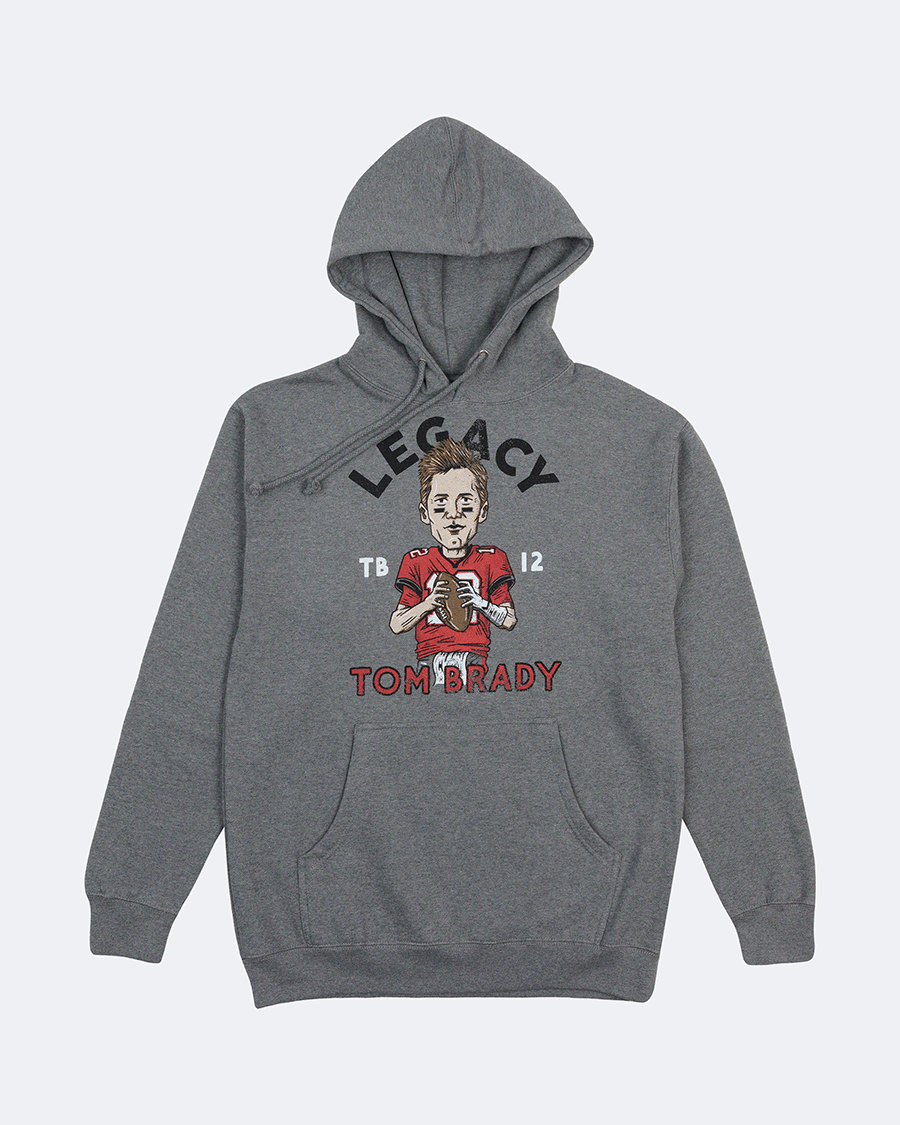 TB12 Sketch Hoodie in Gray | Size Small