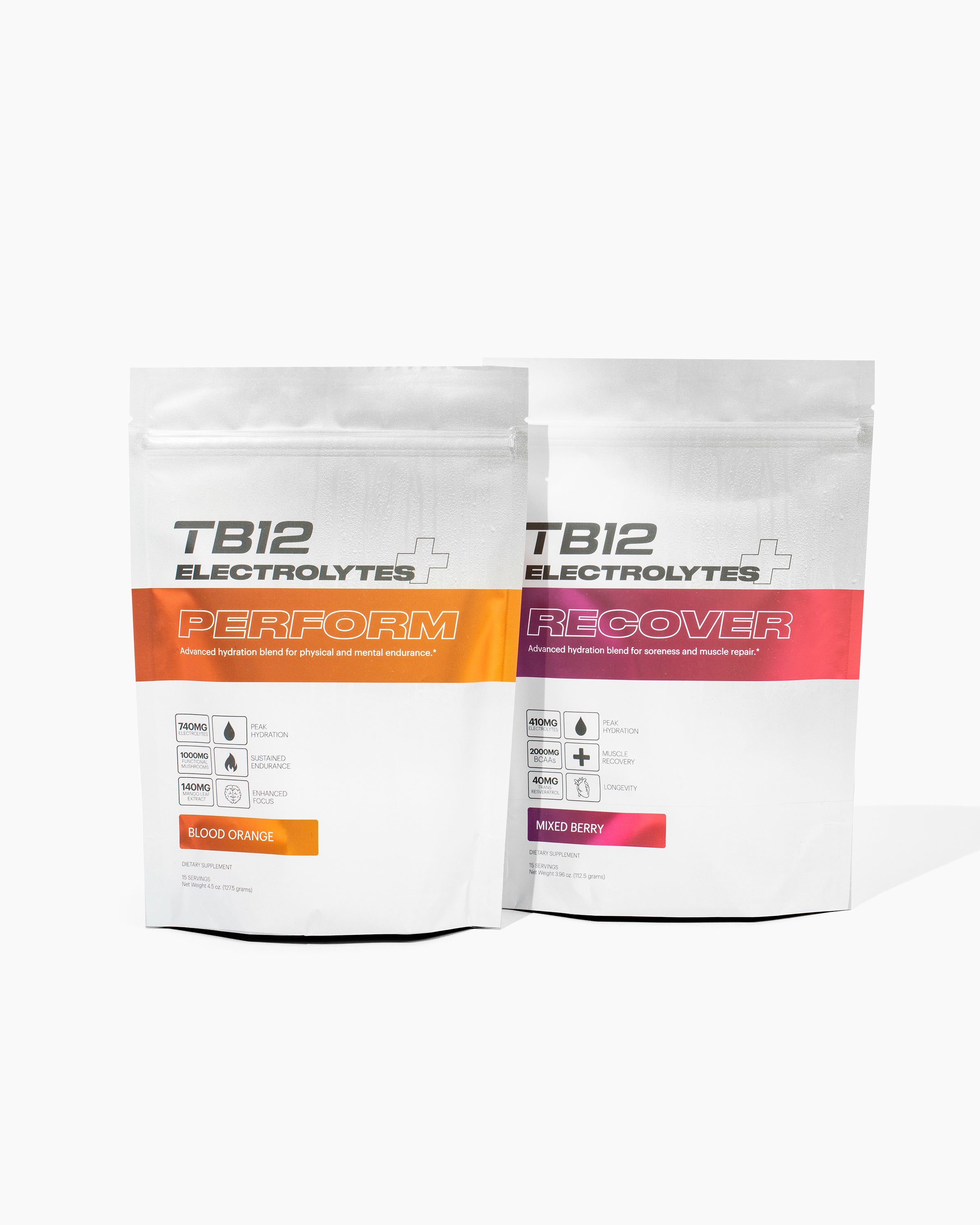 TB12 Electrolytes+ Perform & Recover Set (15ct Powder)