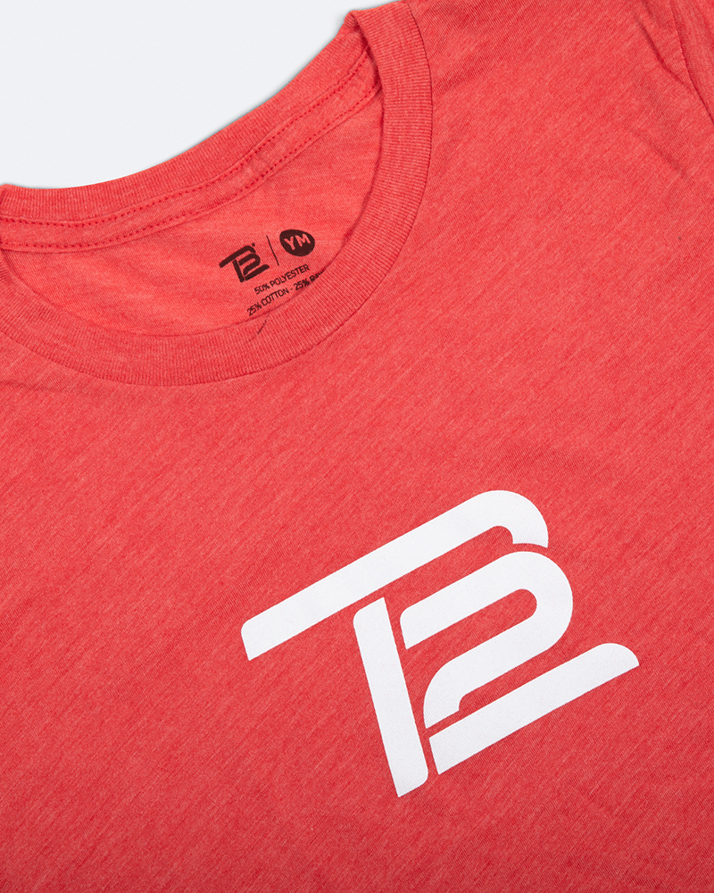 TB12 Youth T-Shirt in Red 